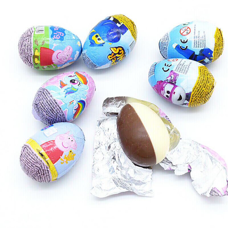 锡纸奇趣蛋女孩版巧克力玩具蛋男孩版趣趣蛋奇蛋零食 汪汪队3枚【图片