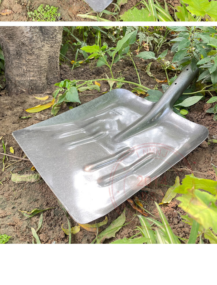 大铁锹特大方锹加宽农用锰钢清粪铲大板锹除雪铲子俄式方掀铲垃圾