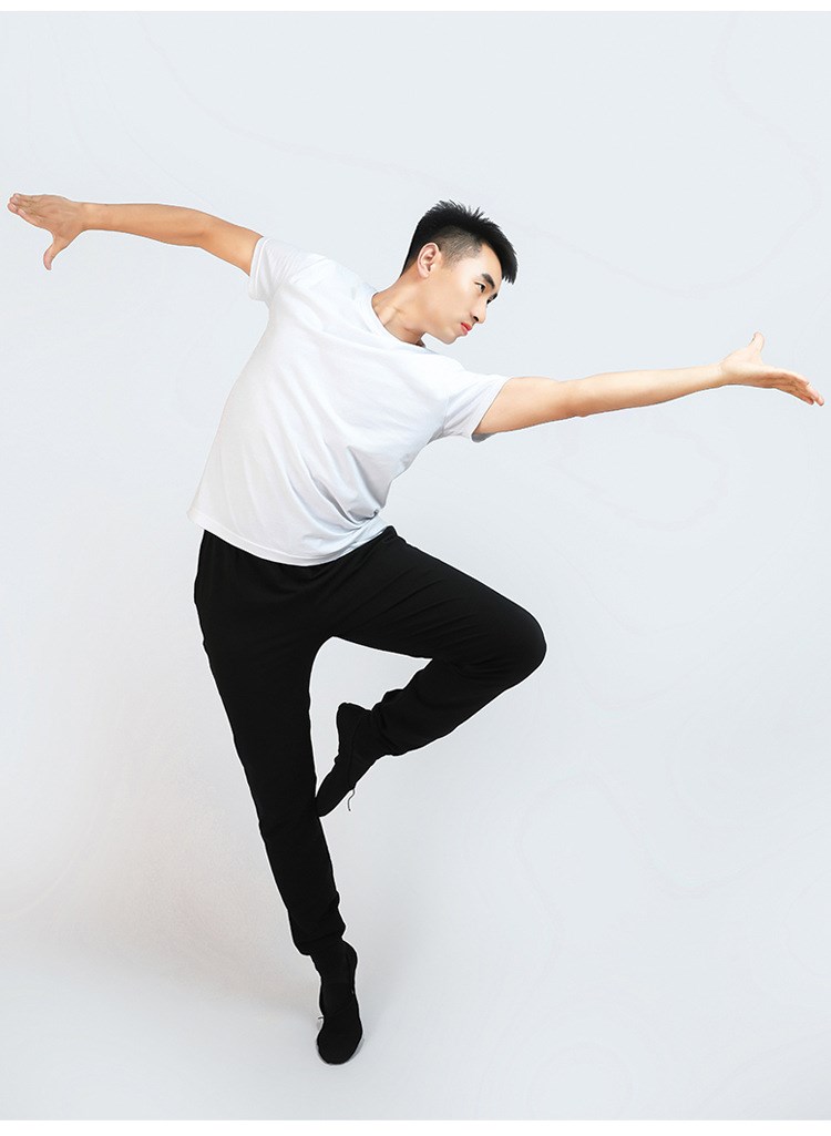 舞蹈服装练功服男成人大童国标拉丁舞中国舞古典现代宽松上衣教师形体