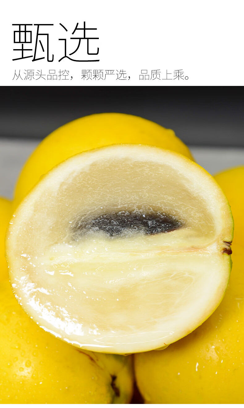 顺丰特大果 云南冬蜜黄晶果3斤新鲜水果黄金果当季蛋黄果整箱 1500g a