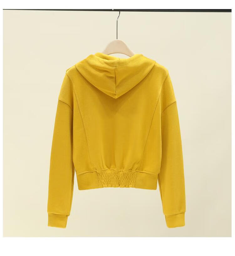 捡漏卫衣女短款2021春夏新款高腰小个子潮ins韩版宽松时尚连帽上衣