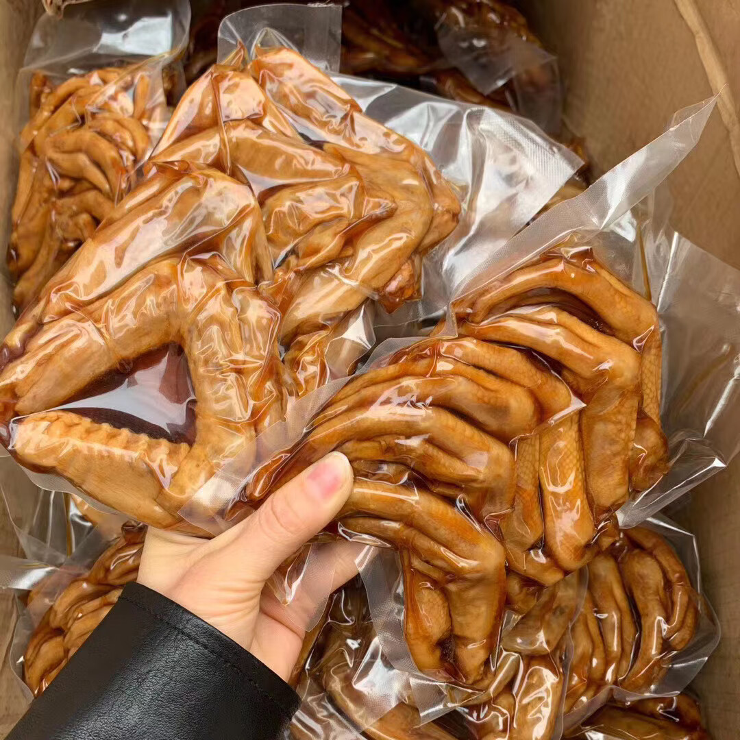 泡椒鸭脚无骨鸭爪醋泡鸭脚啤酒搭档卤味小吃网红零食鸭掌休闲 无骨鸭