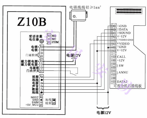 路途 安居宝可视对讲别墅刷卡防水彩色楼宇对讲主机ajb-zj10bc ajb-zj