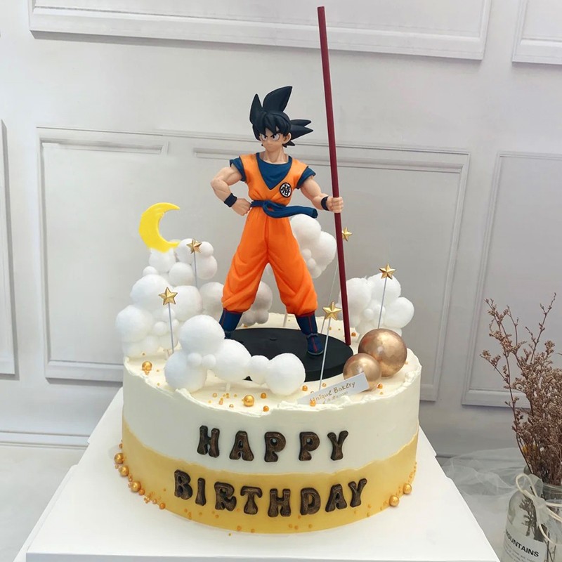 百世今生七龙珠生日蛋糕同城配送儿童定制送男孩卡通动漫孙悟空超级