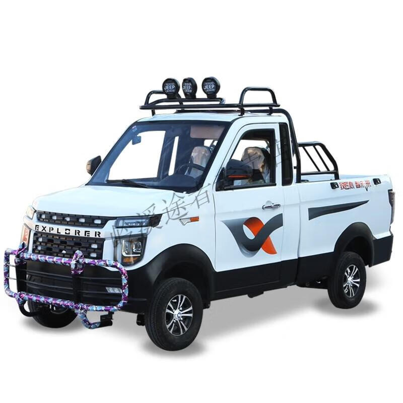 全封闭四轮燃油摩托车燃油四轮双排皮卡车载货载客四轮燃油代步车 小