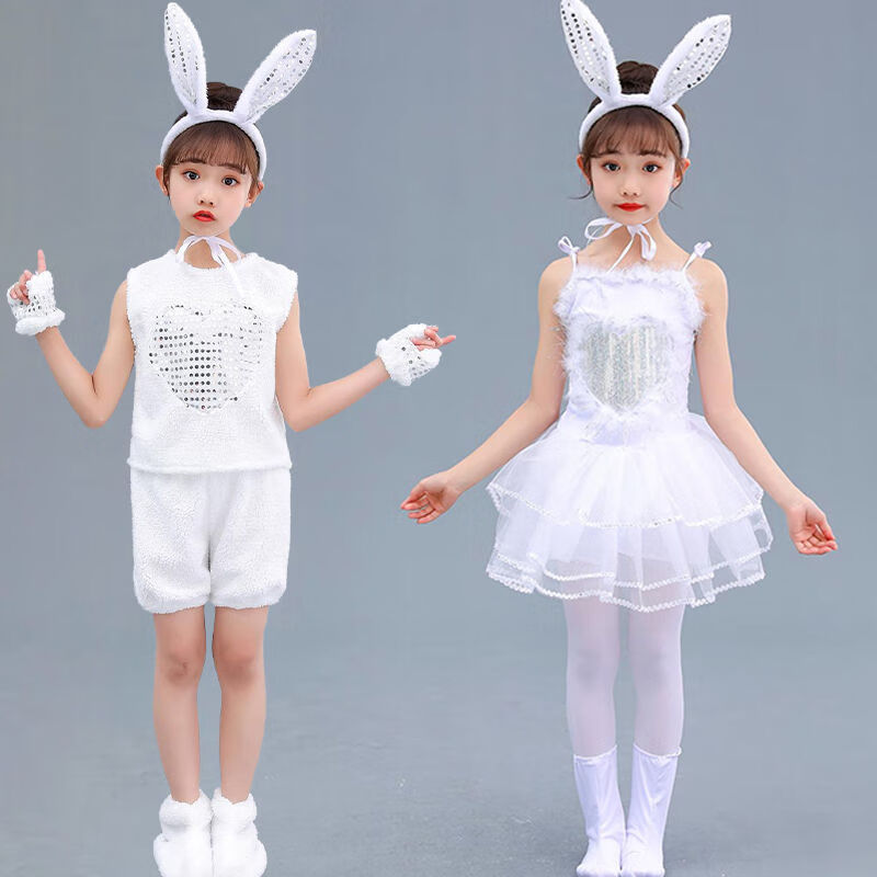 disney迪士尼新款儿童小兔子演出服小白兔子动物表演服装幼儿园舞台