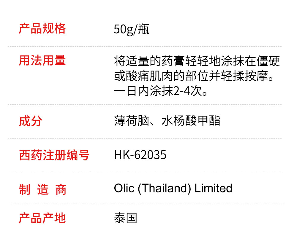 虎标tigerbalm新加坡港版万金油虎标颈肩舒舒缓疼痛药布贴泰国版虎牌