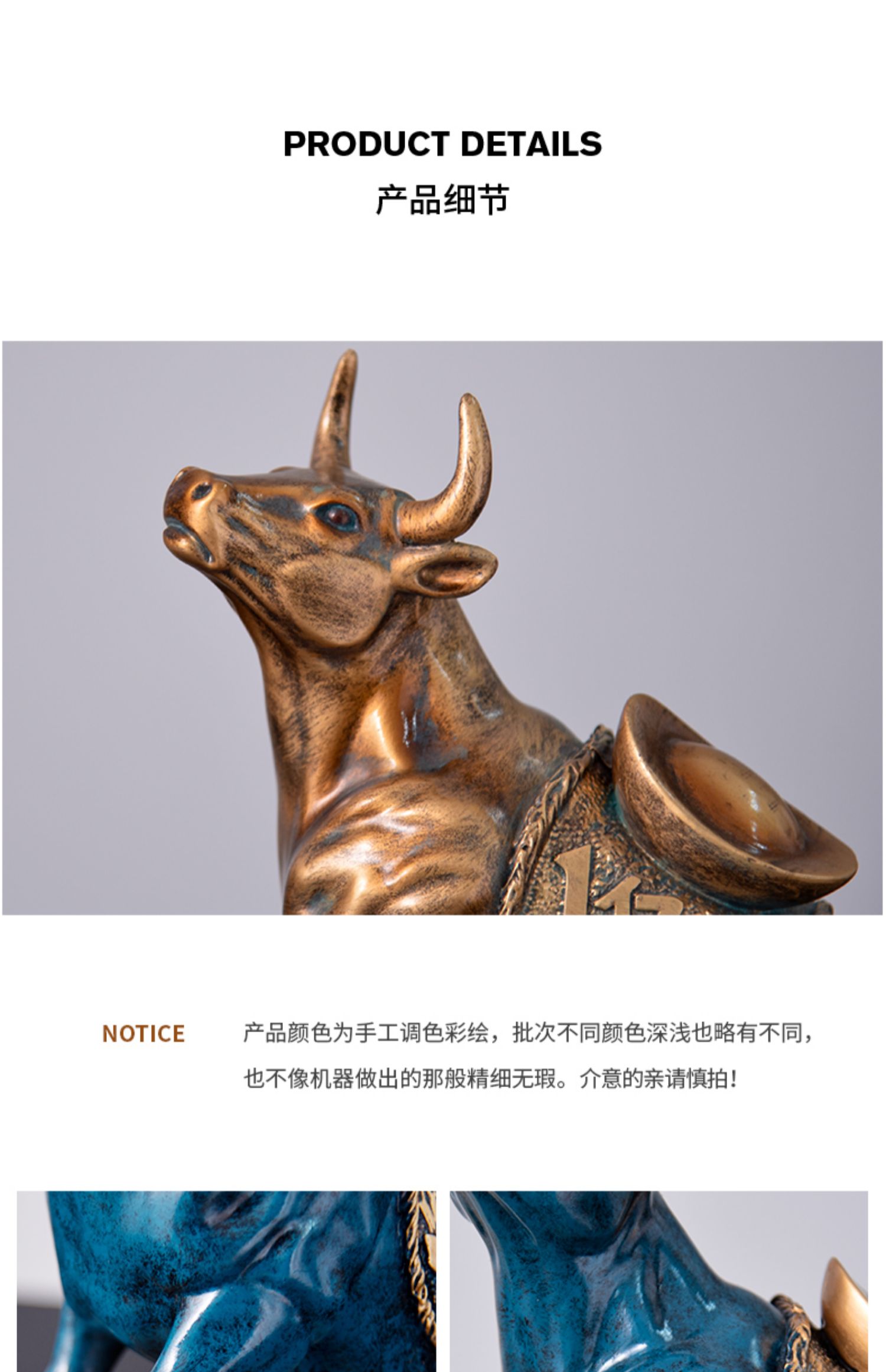 牛转乾坤招财金钱牛摆件财富金牛华尔街生肖牛新年财运吉祥物礼品