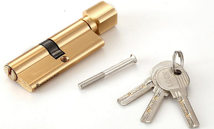 夜易宝室内门锁芯锁体卧室门锁具房门纯铜双面叶片木门防盗门超b级