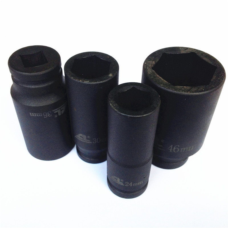 工业34重型加长套筒电动气动扳手套筒30mm32mm36mm41m46m21长度80mm