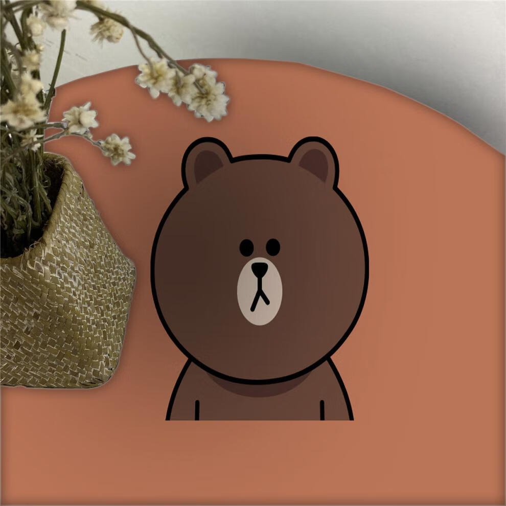 网红ins可爱卡通布朗熊妮可兔学生宿舍桌布防尘布茶几餐桌野餐布to