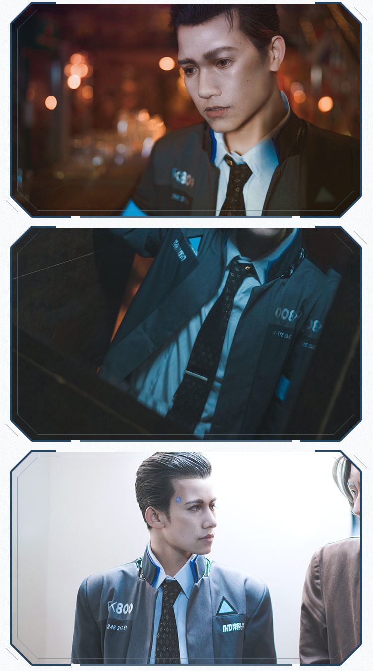 底特律变人成为人类cos服康纳cosplay服装男特价外套领带l现货