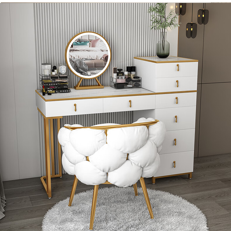 猫太太梳妆台卧室化妆桌小轻奢现代简约网红ins风床头柜一体小户型