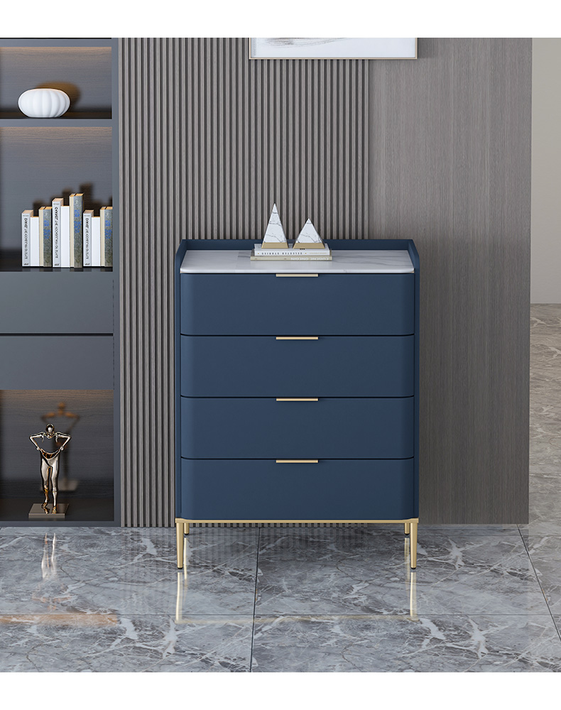 米朗琪2022新款意式轻奢五斗柜意式轻奢岩板实木斗柜五斗柜现代简约