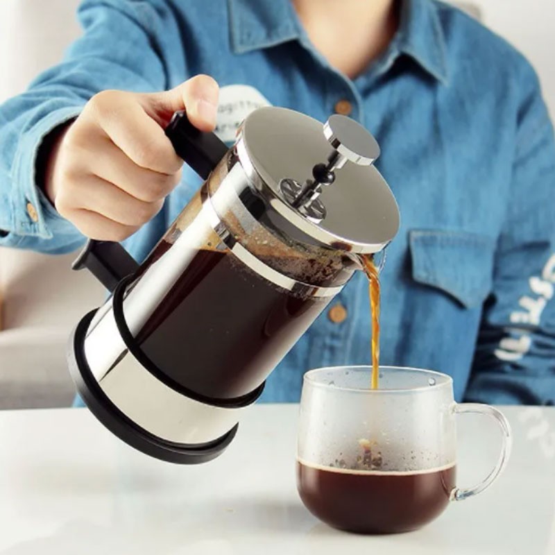 法压壶咖啡壶手冲滤压壶玻璃冲茶器打奶泡按压泡茶壶咖啡过滤杯器