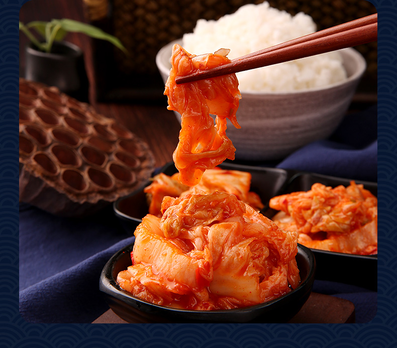 6袋装 金社长辣白菜韩式泡菜小咸菜下饭菜菜酱菜东北 辣白菜 萝卜块