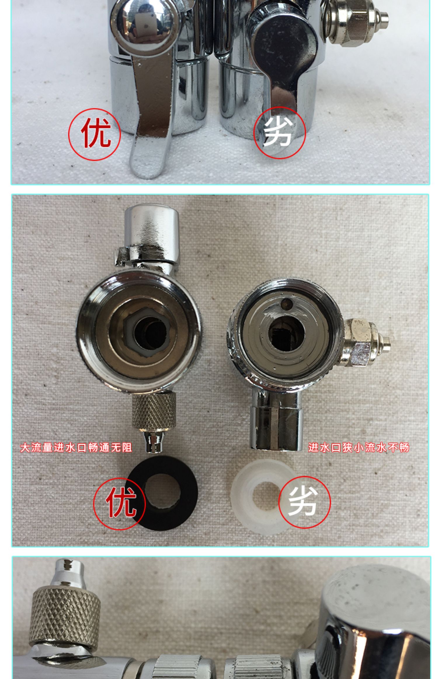 科士威小水機hexagon品堅89648龍頭零配件淨水器2分水龍頭切換閥 單切