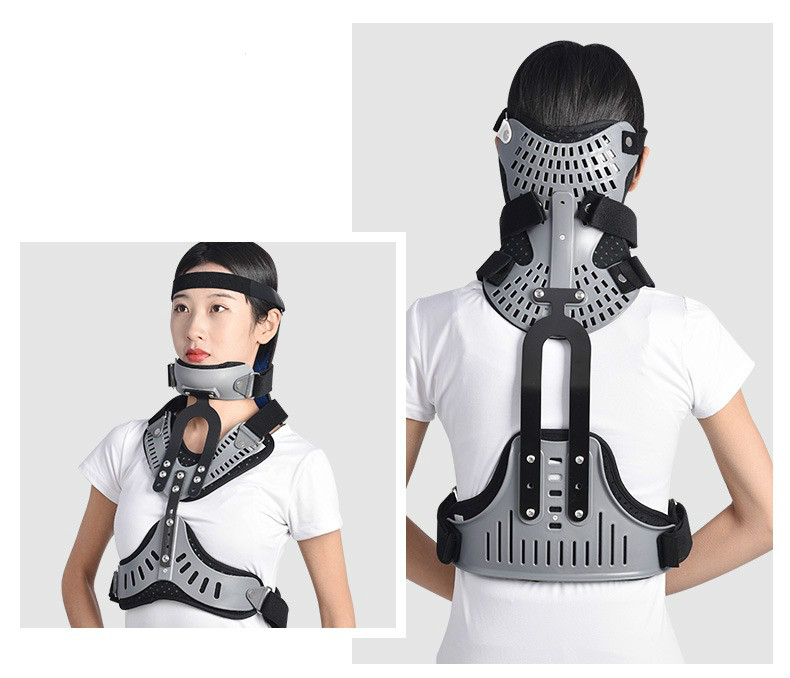 头颈胸固定支具可调节脖子颈椎骨折术后康复矫正器护具颈托支架康兴达