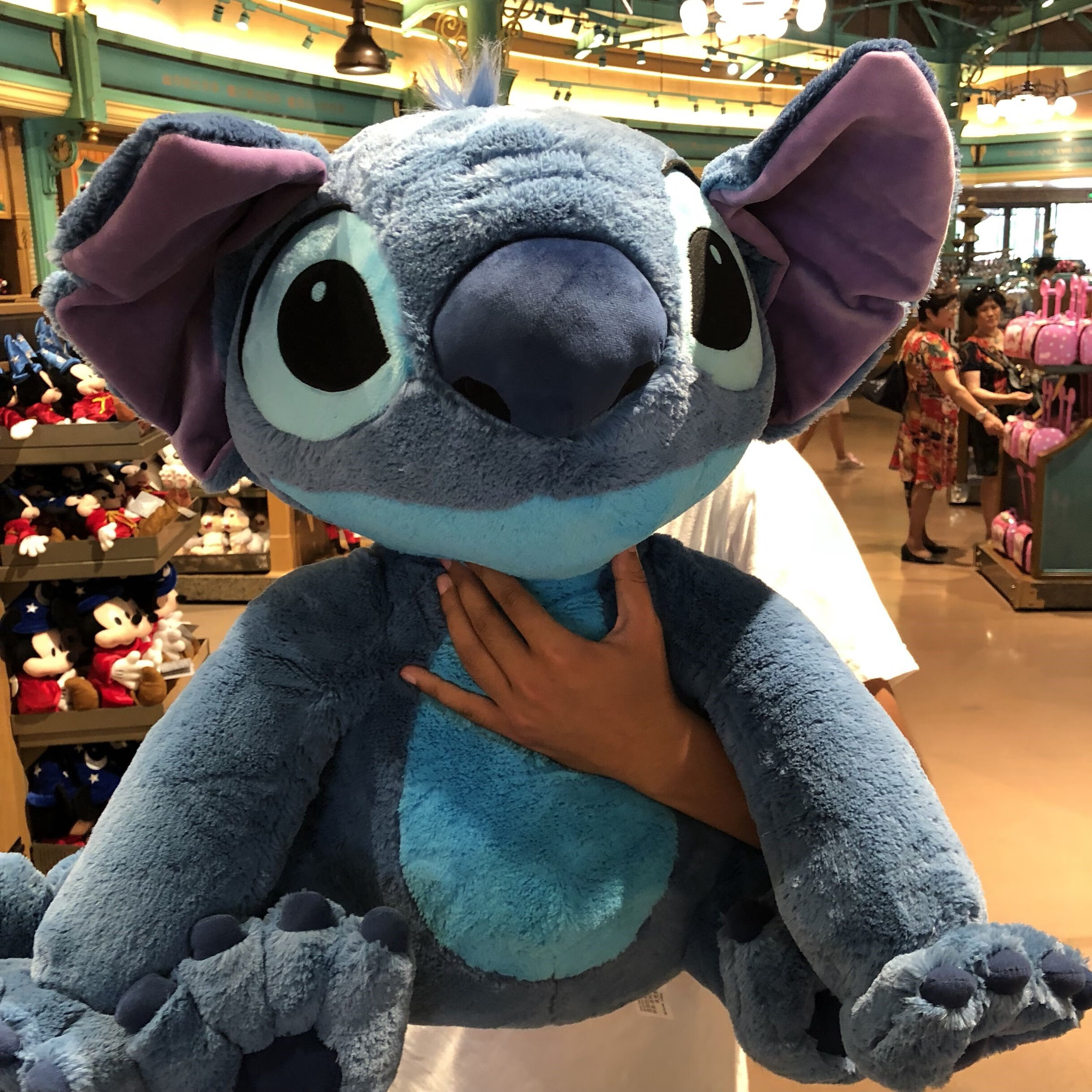 迪士尼 国内代购史迪奇公仔史迪奇娃娃毛绒玩具史迪奇玩偶 大号安琪