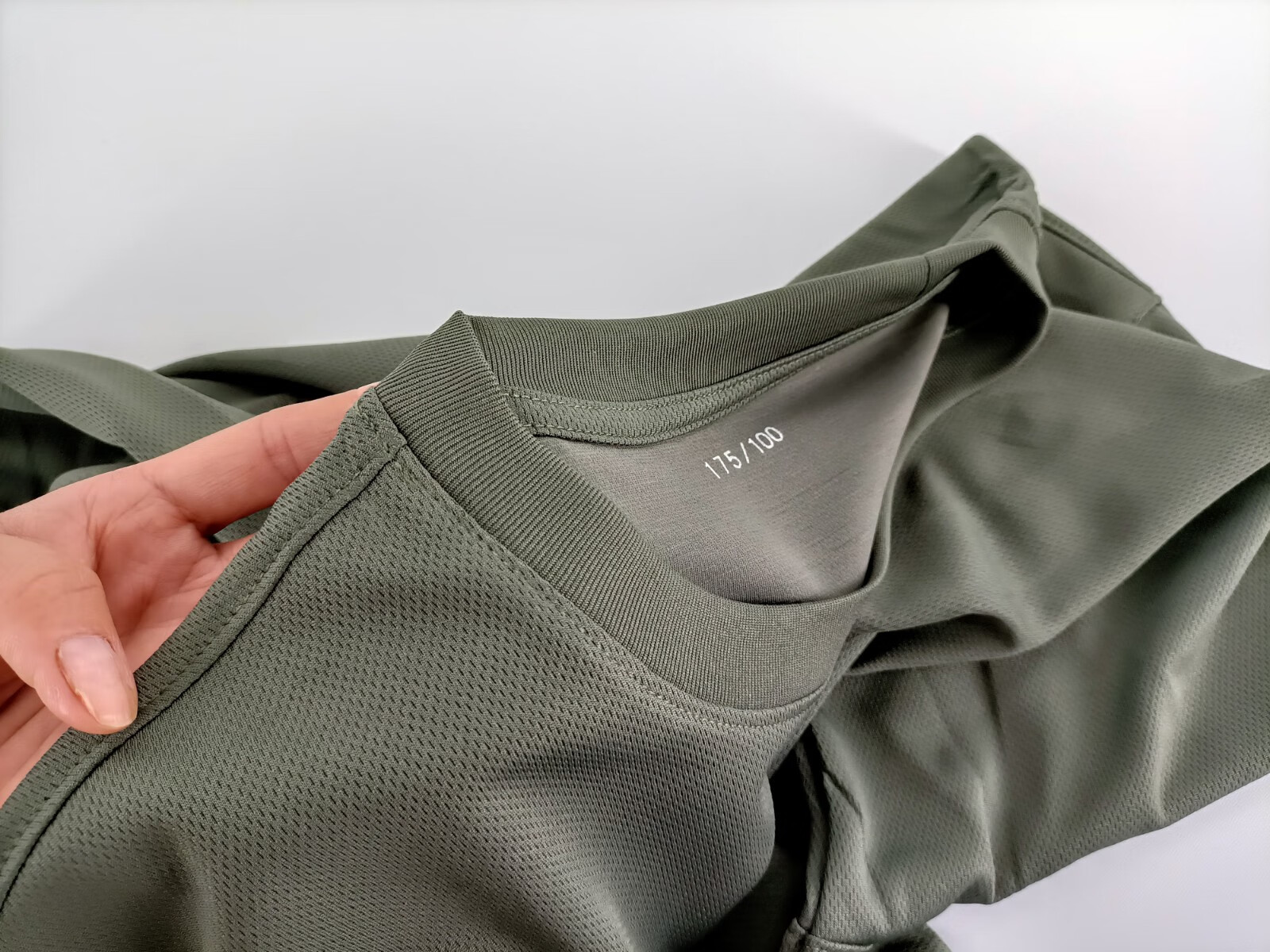 21新式灰绿色长袖圆领衫21长袖体能服t恤上衣男春秋速干长袖体能服