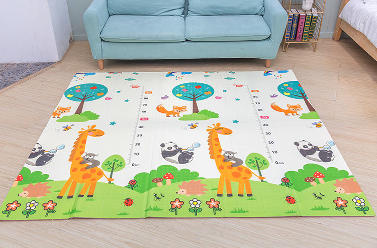 【亲肤】大号可折叠宝宝爬行垫加厚2cm婴儿爬爬垫可折叠客厅防摔学步