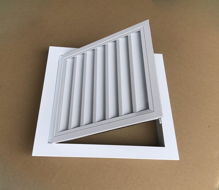 铝合金门铰式回风带网百叶中央空调回风柱净化车间风口吊顶检修口铝