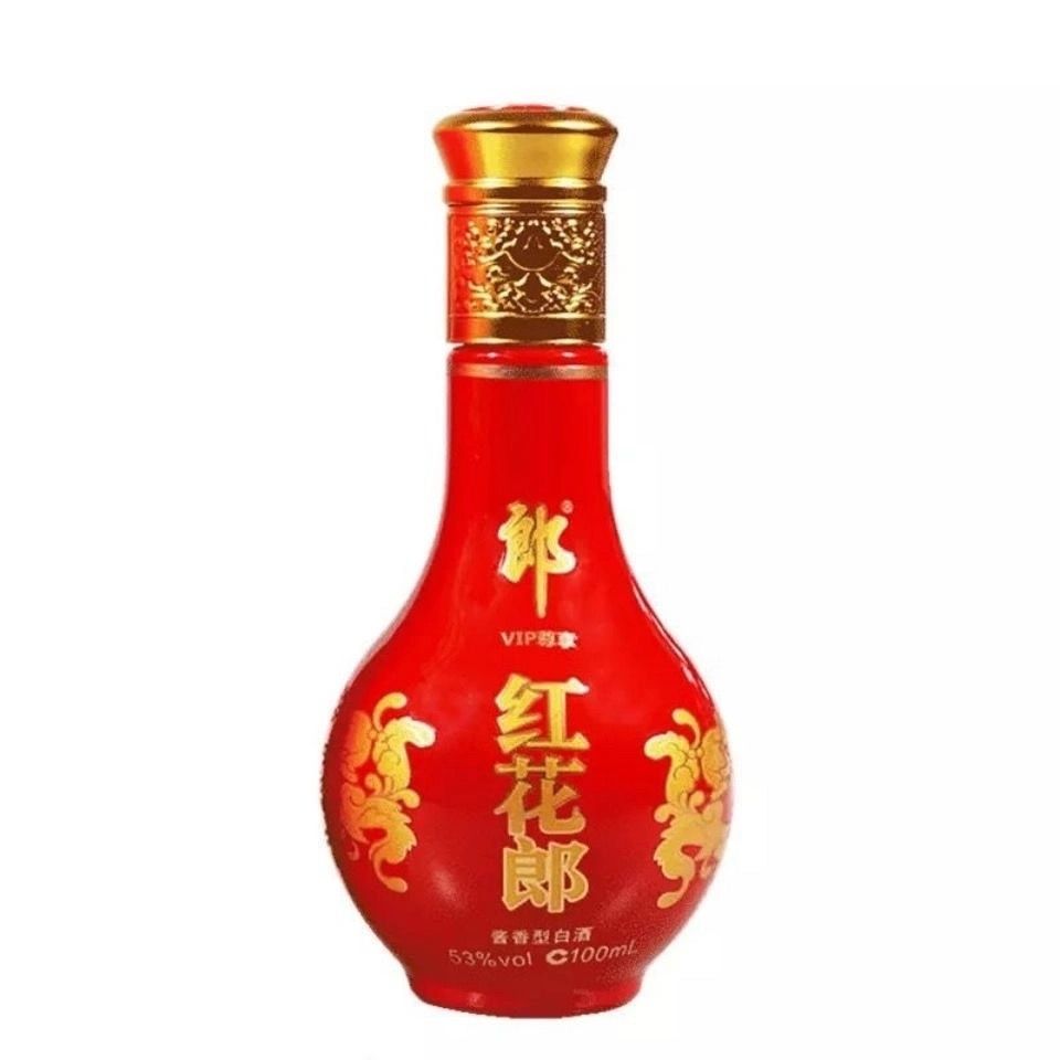 酒青花郎 红花郎 100毫升53度酱香型小酒版 收藏 小红花郎单瓶【图片
