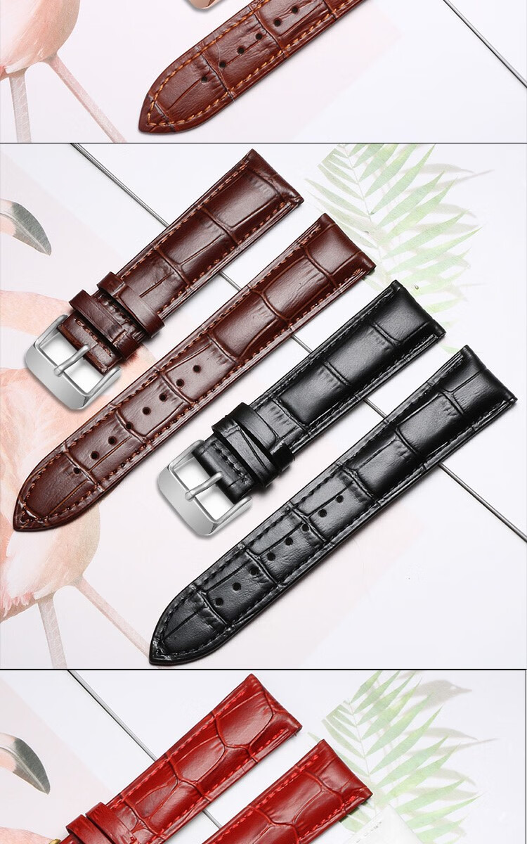 适用于卡西欧表casio卡西欧皮手表带mtp1375 1183 1303 1370 1384男