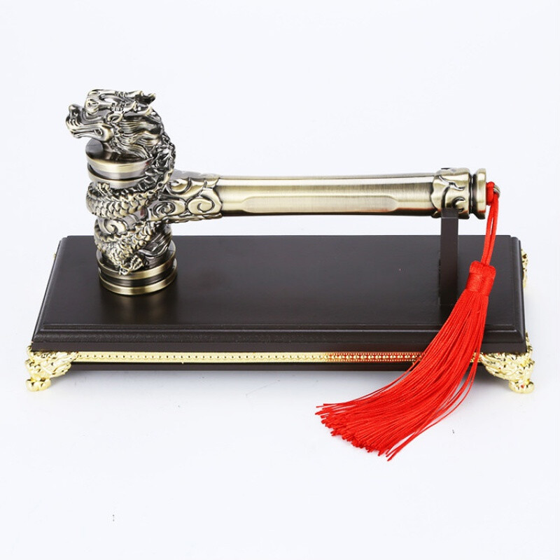 开工锤龙头锤开工大吉锤装修公司质量锤金色开工仪式用品开工锤子开工