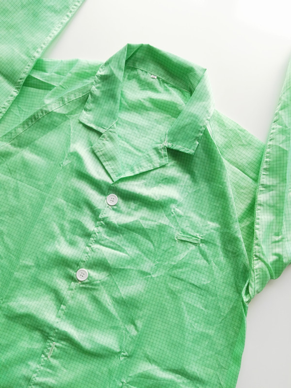 网格大褂防静电网格防静电大褂网格静电衣无尘防尘服工装可开票白色