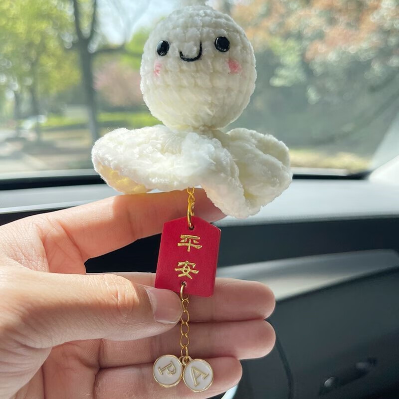 晴天娃娃成品毛线手工编织创意可爱小清新包包小挂件车钥匙扣饰品 r48