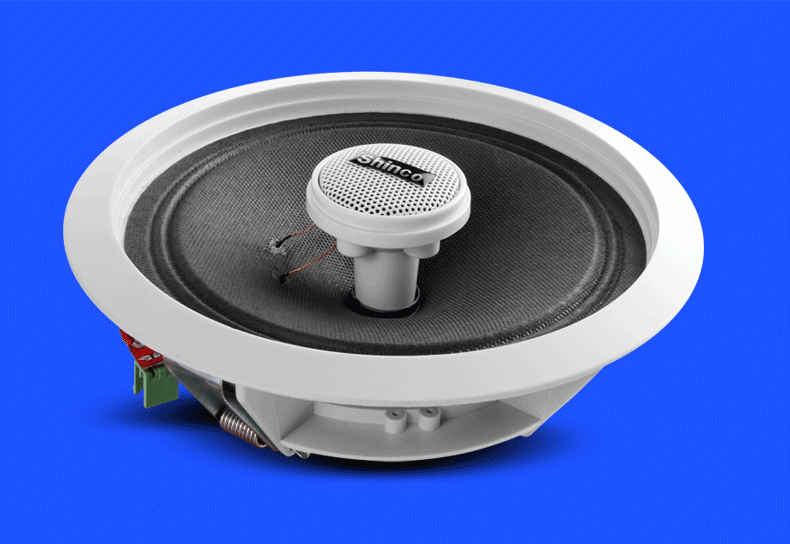 吊顶音响套装嵌入式同轴家庭音箱功放一体机 公共广播室餐厅背景音乐