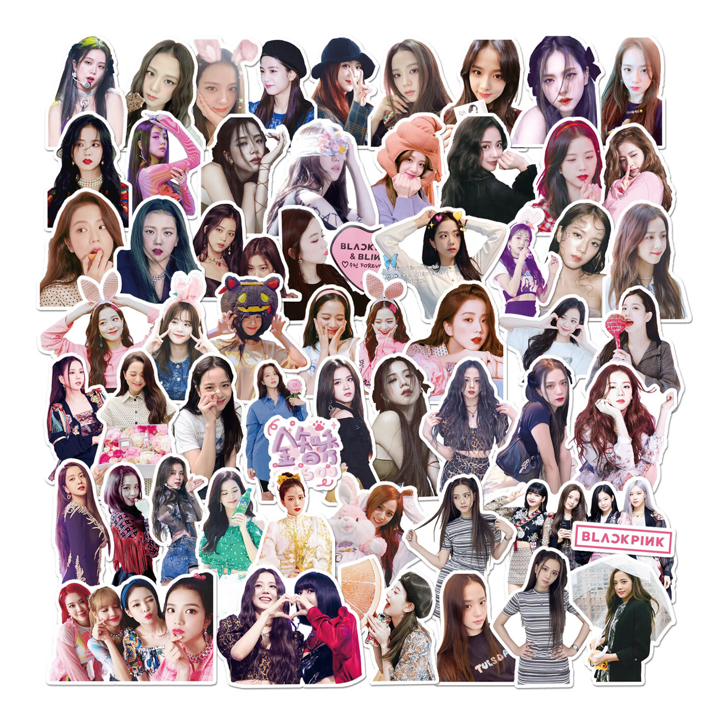 可得优(kw-trio) blackpink贴纸手帐贴纸lisa金智妮jennie金智秀周边