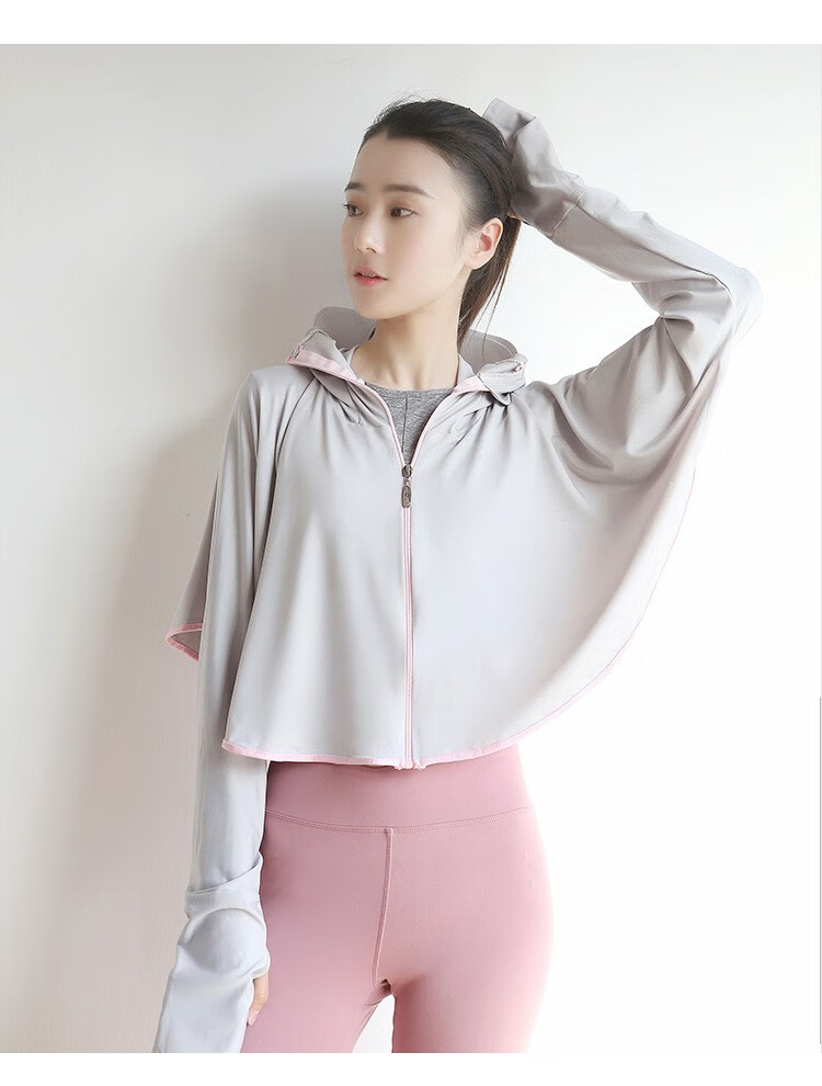 冰丝面料赛风防晒衣服新品女长袖防紫外线透气速干轻薄户外骑车外套