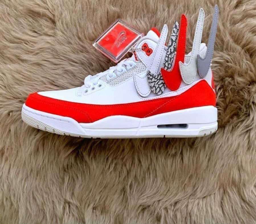 大码aj男女鞋运动鞋aj3白手稿白红换钩粉摩卡 aj3大魔王【高品质】 36