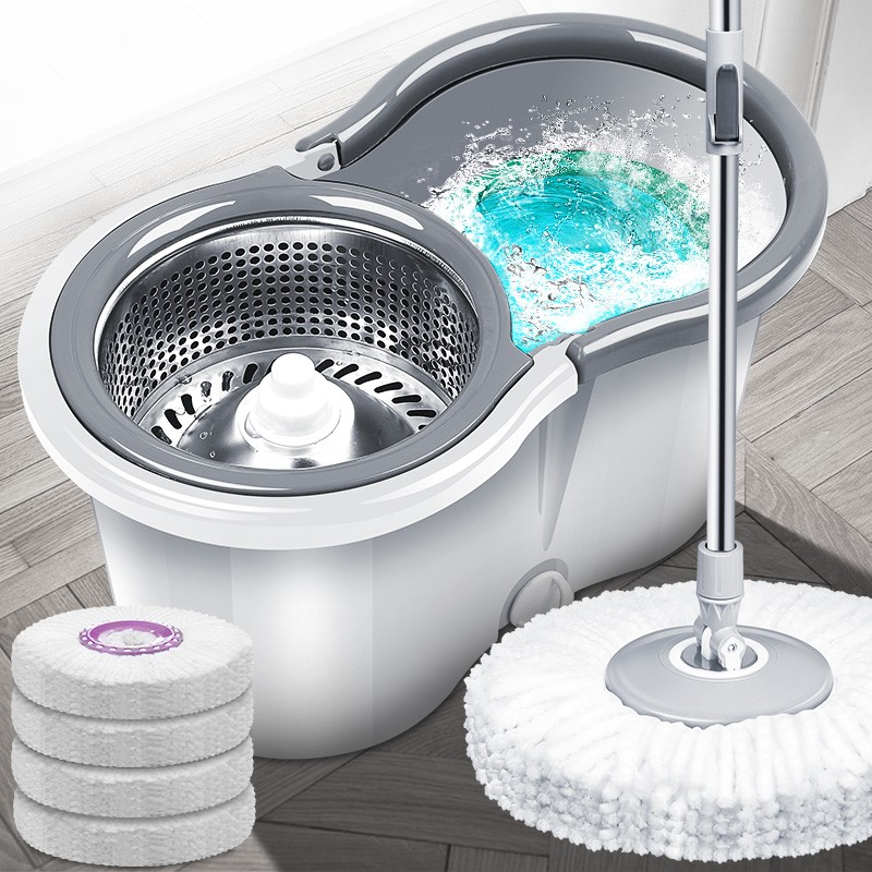 2022新款 拖把百家好世 旋风拖把免手洗旋转拖吸水托布家用手压拖地桶