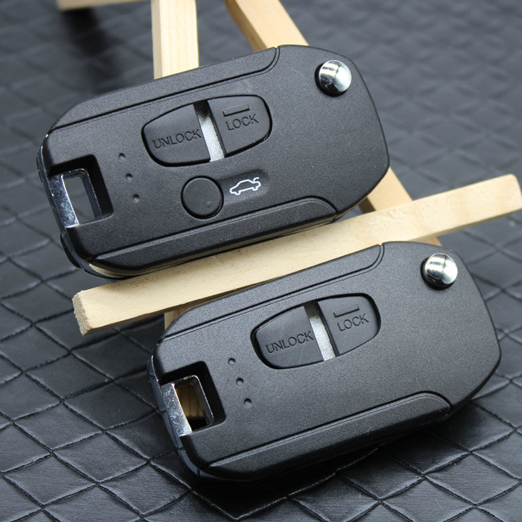 三菱汽车钥匙新劲炫格蓝迪欧蓝德翼神折叠钥匙改装折叠遥控器外壳2键