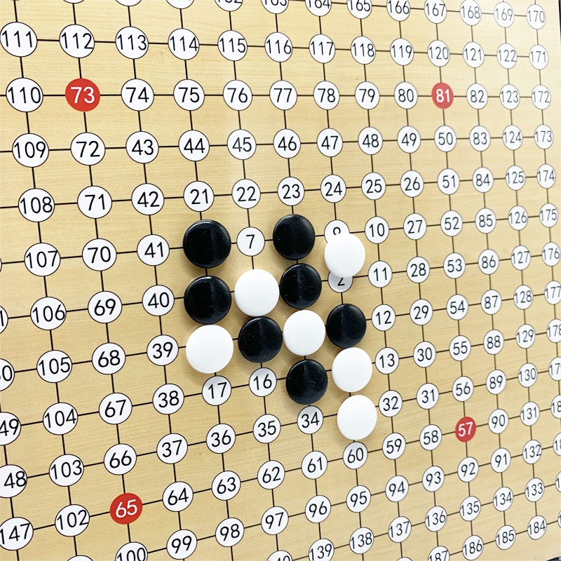 赛棋盘黑白棋子套装直播磁力带数字 磁性五子棋盘 280颗棋子【图片