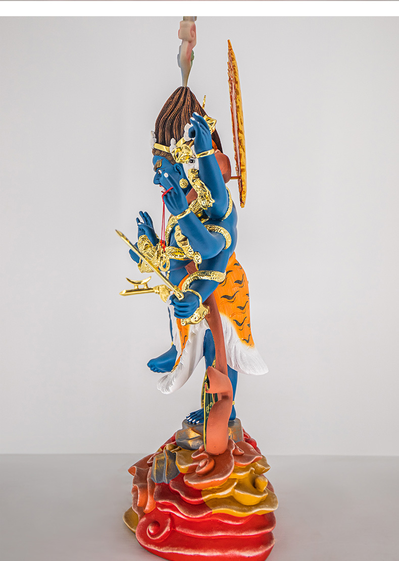 树脂神像居家摆件除秽迹金刚佛像大力威怒金刚杵像 秽迹金刚(48cm)