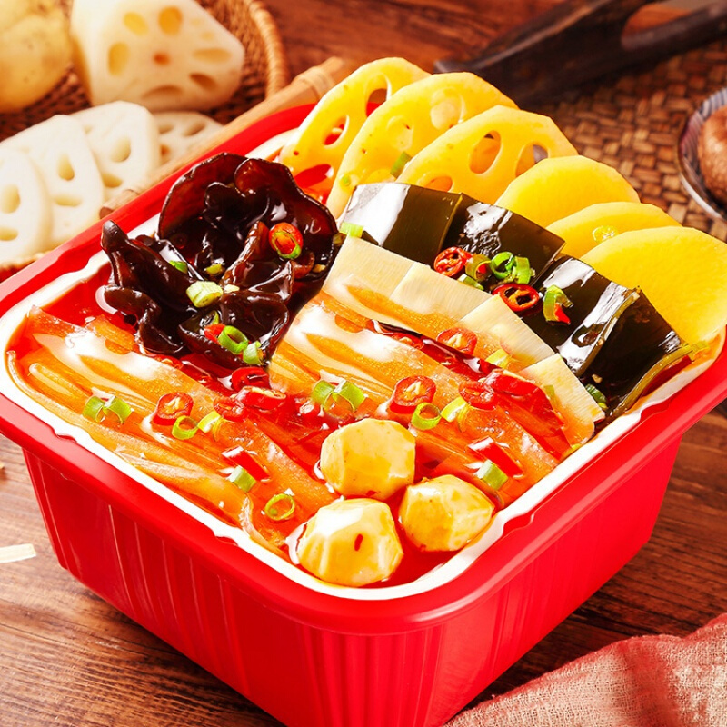 自嗨锅全素食火锅川味麻辣烫微麻微辣红薯粉自热火锅 【蔬菜火锅230g