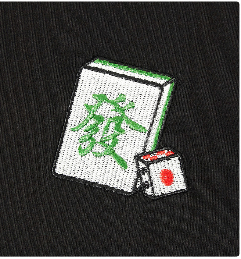 天龙致尊denonsupreme短袖t恤男女潮牌国潮文字刺绣oversize宽松大码