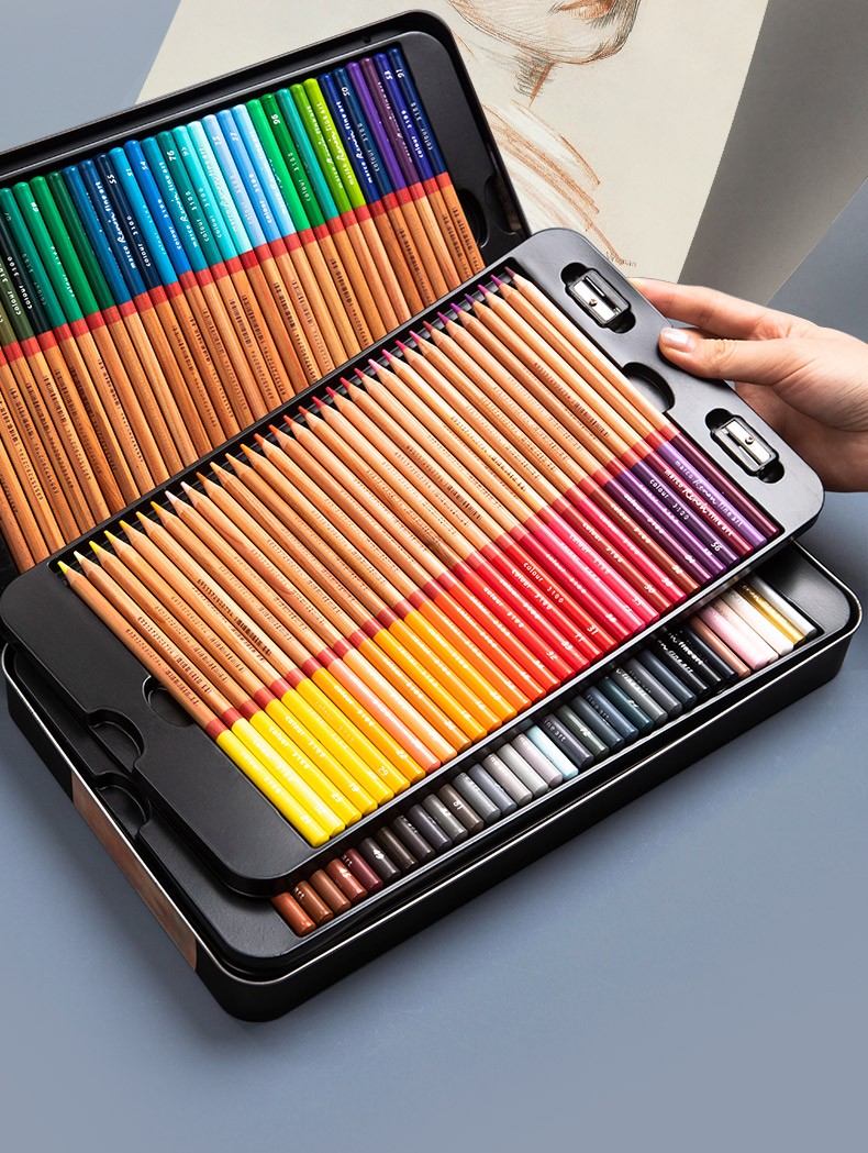 马可雷诺阿72色油性彩铅专业120色100色绘画彩铅笔专业手绘48色学生用