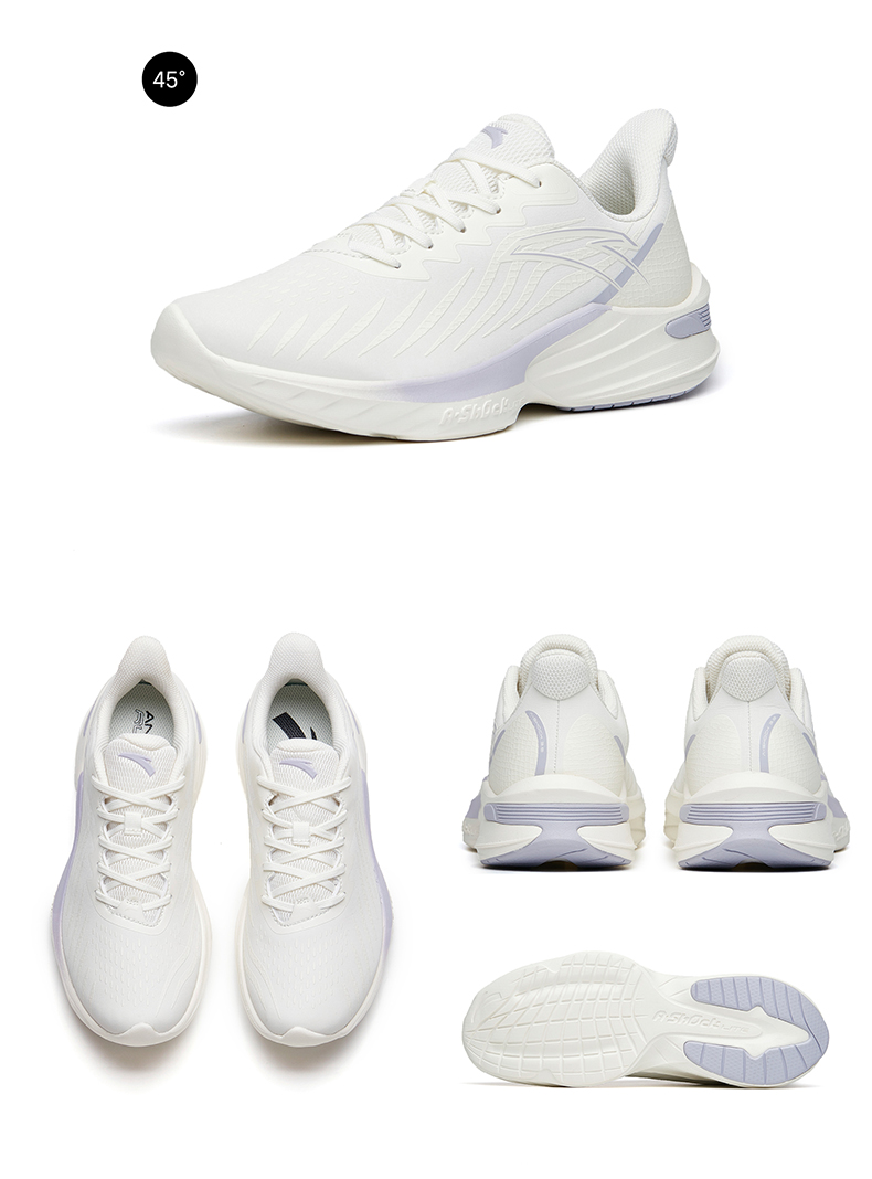 安踏毒刺跑鞋女缓震轻便跑步2022夏季透气新款运动鞋子1222155204象牙