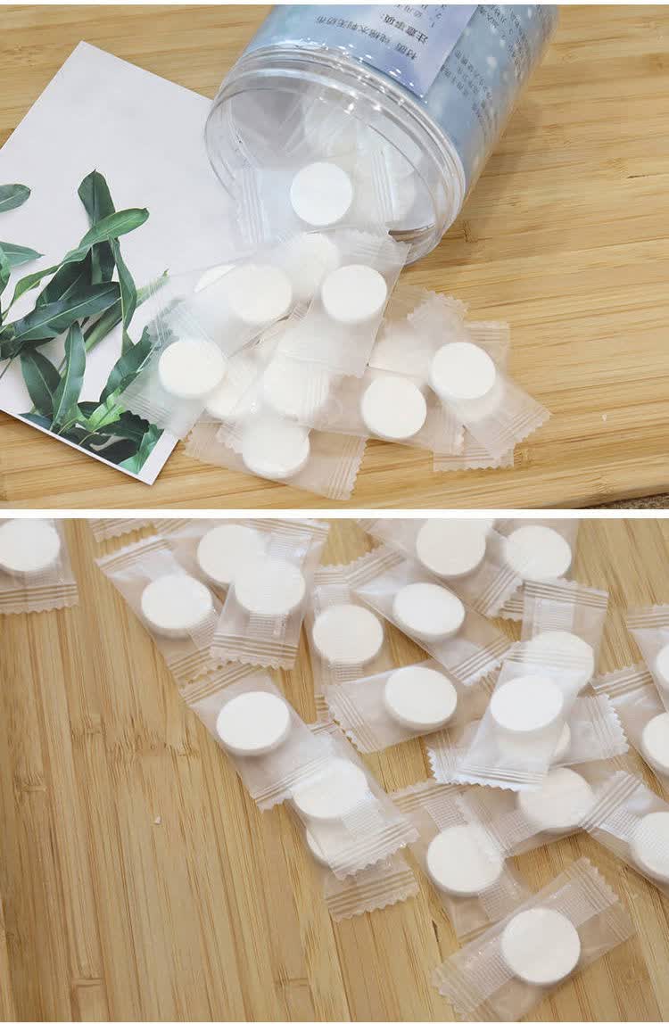 蚕丝压缩面膜纸薄款干面膜压缩面膜扣100粒水疗一次性补水保湿蚕丝100