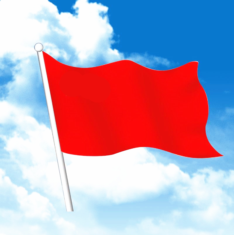 方之豪 纯色大红旗 登岛上岸飘旗 厚款全红旗 纯红旗防水纳米加厚纯