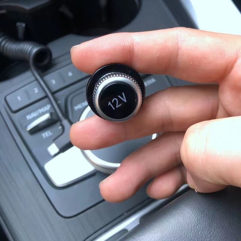 适用奥迪点烟器堵头防尘盖点烟器装饰盖电镀12v电源堵头防尘塞罩a