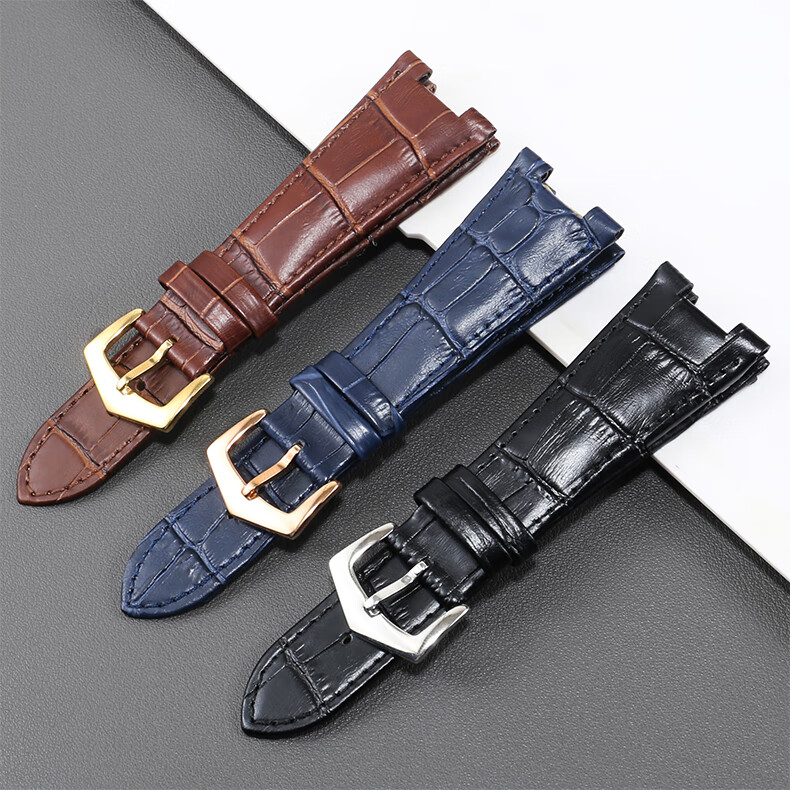 圣琴手表带代用pp百达翡丽鹦鹉罗表链5712g5726a0015711g凹口真皮表带