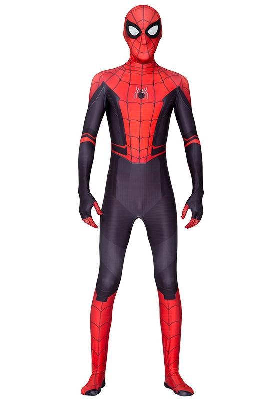 宇宙英雄迈尔斯cos连体全包紧身衣服3d印花万圣节 钢铁蜘蛛侠镜片款