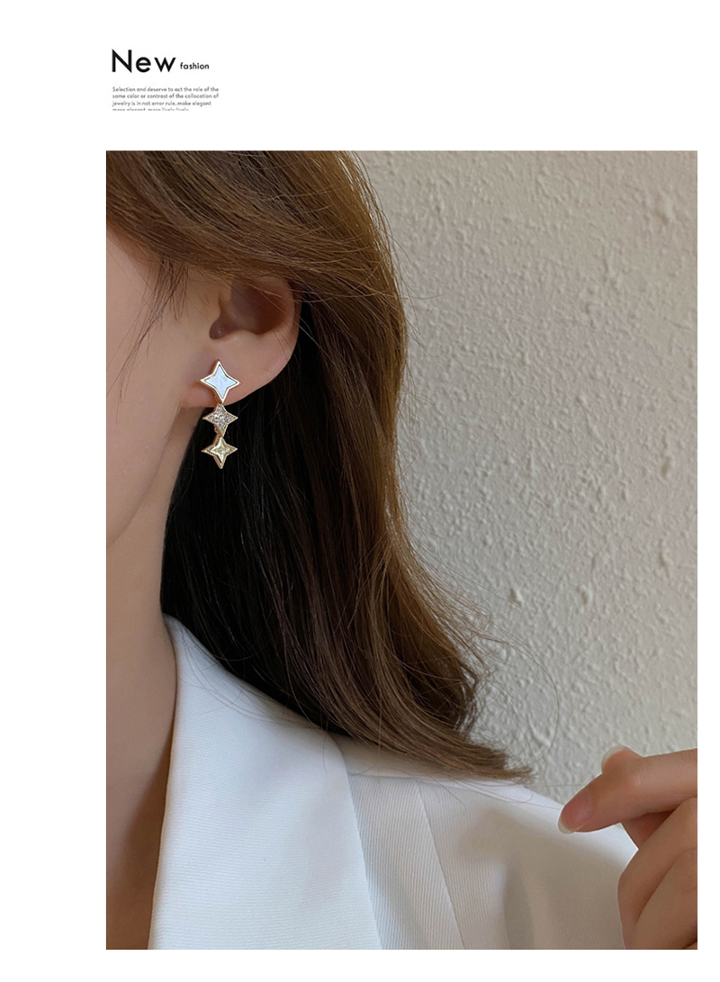 女夏夹式高级感法式时尚925银针无洞耳饰 无耳洞耳夹〖配防痛耳套