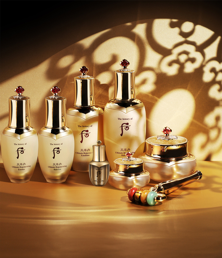 [保税直邮]whoo后 水研天气丹拱辰享套盒秘贴护肤品套装 礼盒补水送